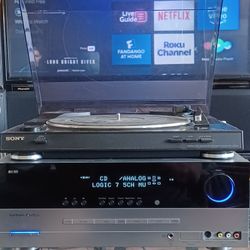 SONY PHONO AND HARMAN KARDON AVR-147 HOME THEATER RECEIVER WITH HDMI PORTS NO REMOTE $300 FINAL PRICE 
