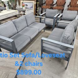 Patio Set Sofa/Loveseat & 2 Chairs We are located at 2811 East Bell road. Another Time Around Furniture.
