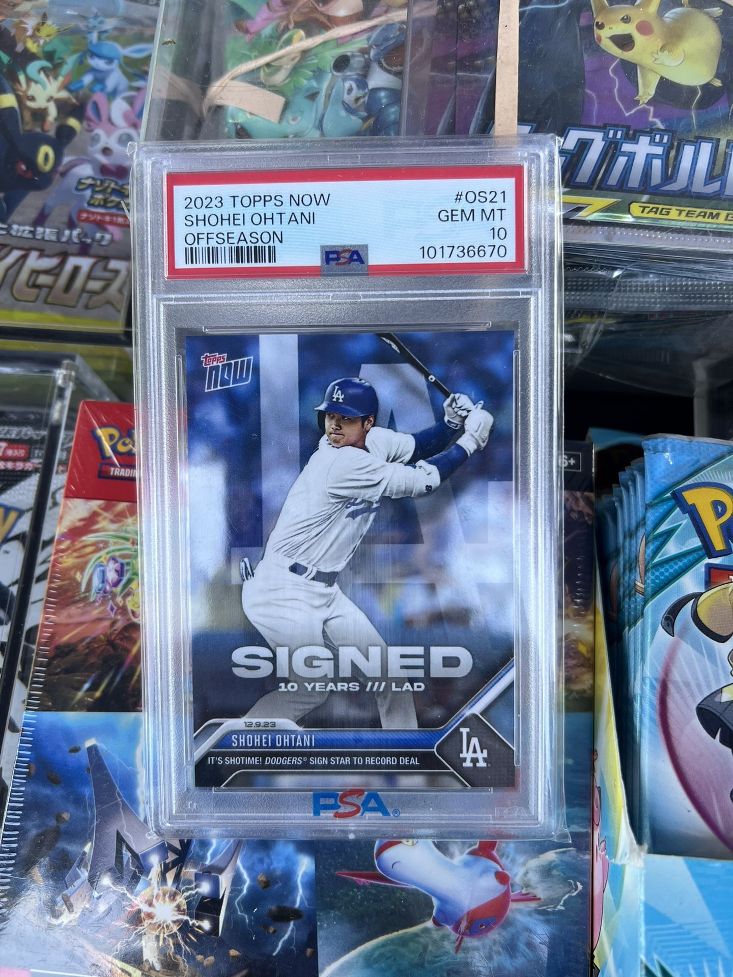 Ohtani Baseball Card Graded 10