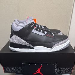 Black Cement Jordan 3’s