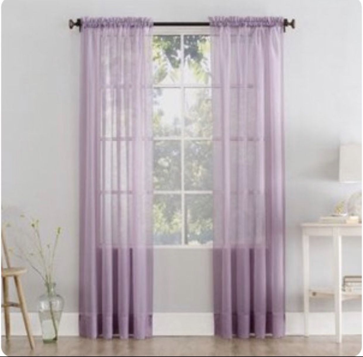2 sheer for 2 panels