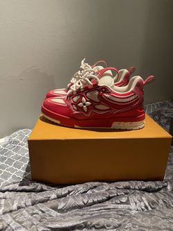 Louis Vuitton Skate Sneakers Red White