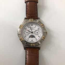 Rare Innovative Time Quartz Moon Phase Watch 