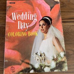 Vintage Saalfield Wedding Day Coloring and Cut Out Book