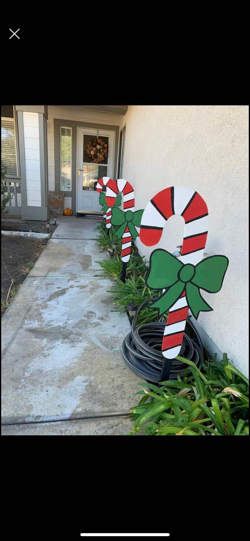 Candy Cane Holiday Signs
