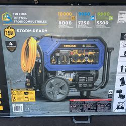 T08073 ELECTRIC START 120/240V WITH POWER CORD AND COVER 10000 / 8000- WATT GASOLINE