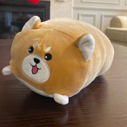 Corgi Dog Plush Pillow, Soft Shiba Inu Corgi 10” long Plush Toy Stuffed Animal 