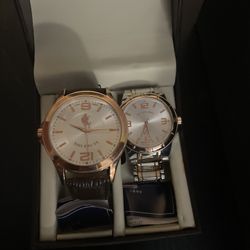 U.S. Polo Assn. Two-Tone Men’s Watch Set 