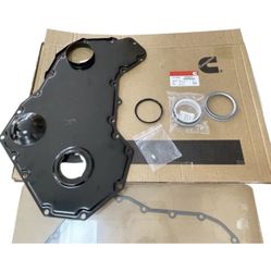 Cummins 39l8673 fit 94-98 P Pump Tin Cover w/ Gasket Front Seal 12V 4BT 6BT 5.9L 
