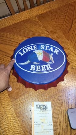 Lone Star beer metal sign