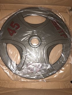 BRAND NEW IRON PLATES FOR OLYMPIC BARBELLS. BEST DEAL!