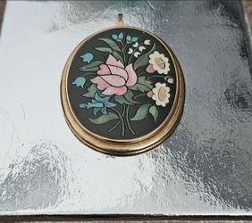 Signed Avon floral pendant