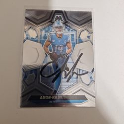 Amon Ra St Brown Autograph Card 