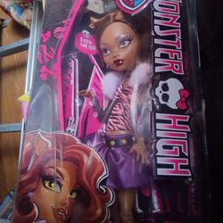 LARGE MONSTER HIGH FRIGHTFULLY TALL CLAWDEEN WOLF DOLL