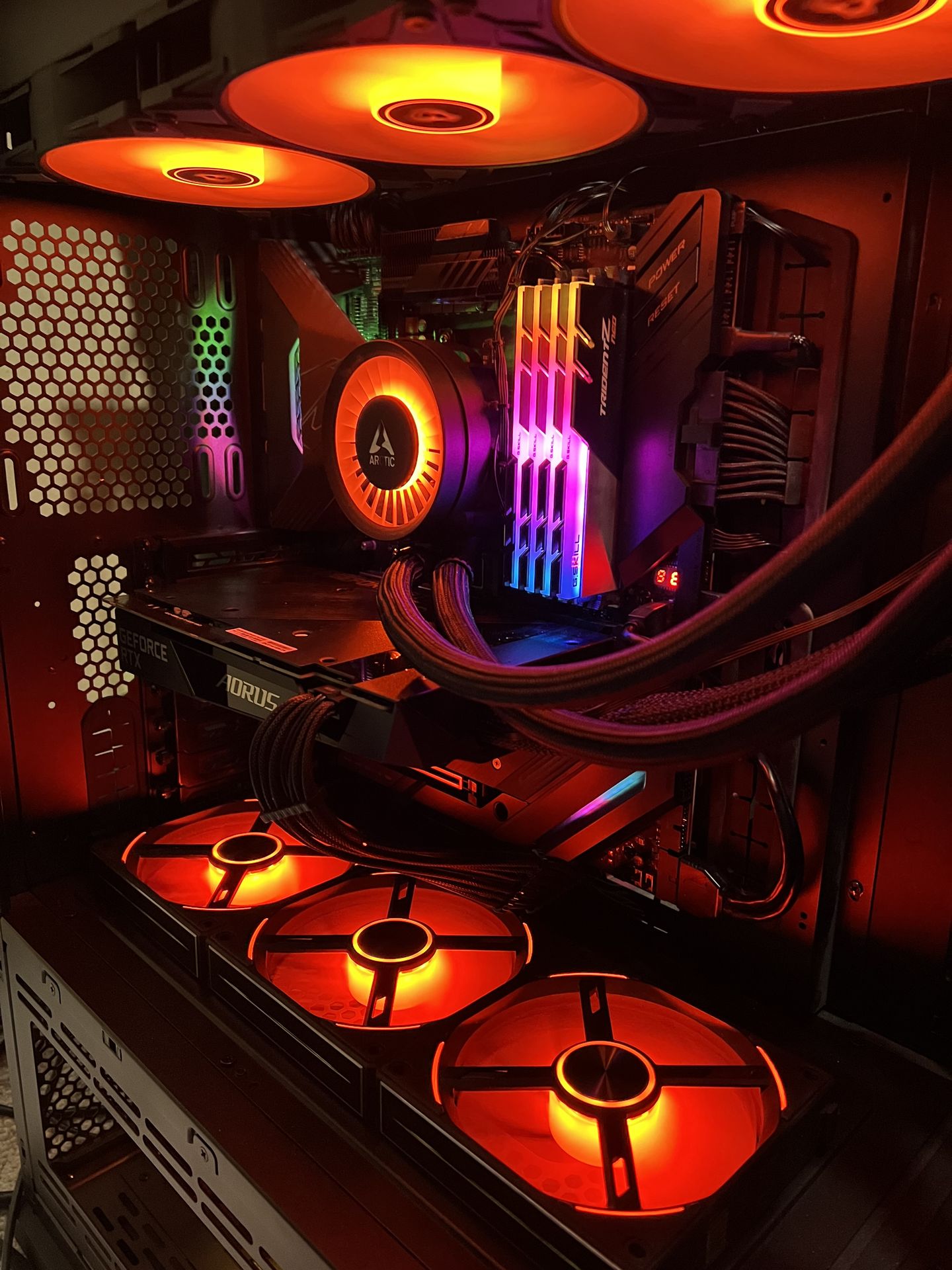 High End Custom Gaming PC, Ryzen 9 5900X CPU, RTX 4090 XTREME GPU, 64GB RAM, 2TB NVMe, 1200W PSU
