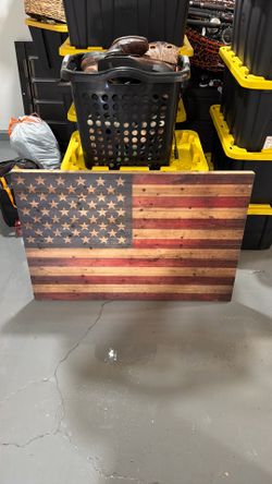 Wooden American Flag