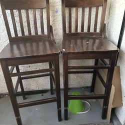  Tall Bar Stool Pair 