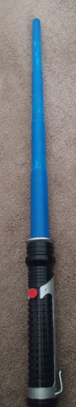 Star Wars Vintage 1999 Hasbro Retractable Blue Lightsaber