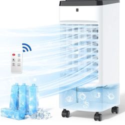 Evaporative Cooler, SEEPER 3-IN-1 Room Air Conditioner, 1-Second Fast Cooling Air Cooler w/ 70°Oscillation, 20FT Remote Controller & 12H Timer, 3 Wind