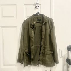 lucky brand olive green jacket women's