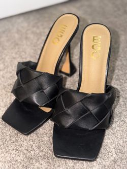 Ego Black Heels - Size 8