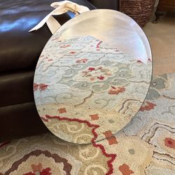 Oval Frameless Mirror