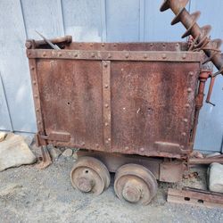 1880s Ore Mine Mining  Cart 