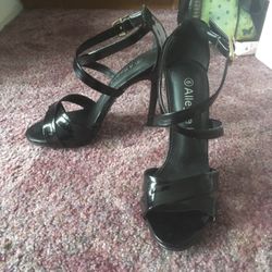 Strappy Black Heels