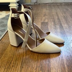 White High Heels - Size 9