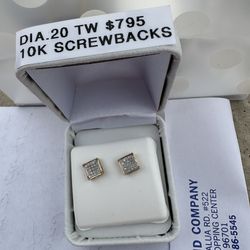14K DIAMOND earrings