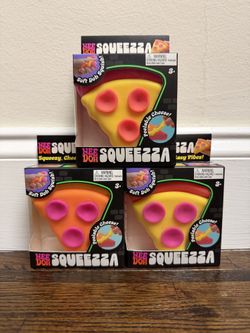 Needoh Squeeza Pizza Slice Nee Doh Pizza Pie Squishy AUTHENTIC New (PICK COLOR)