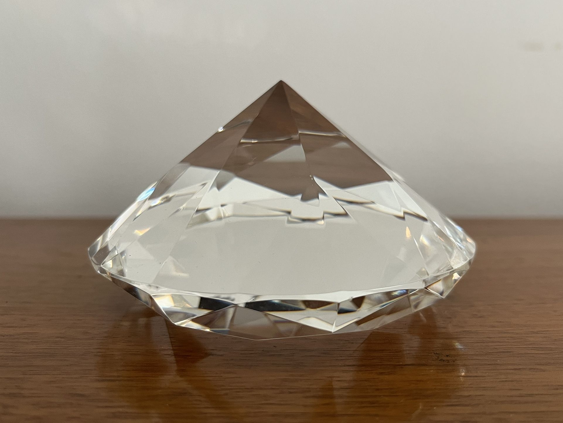 Heavy Diamond Cut Shaped Crystal