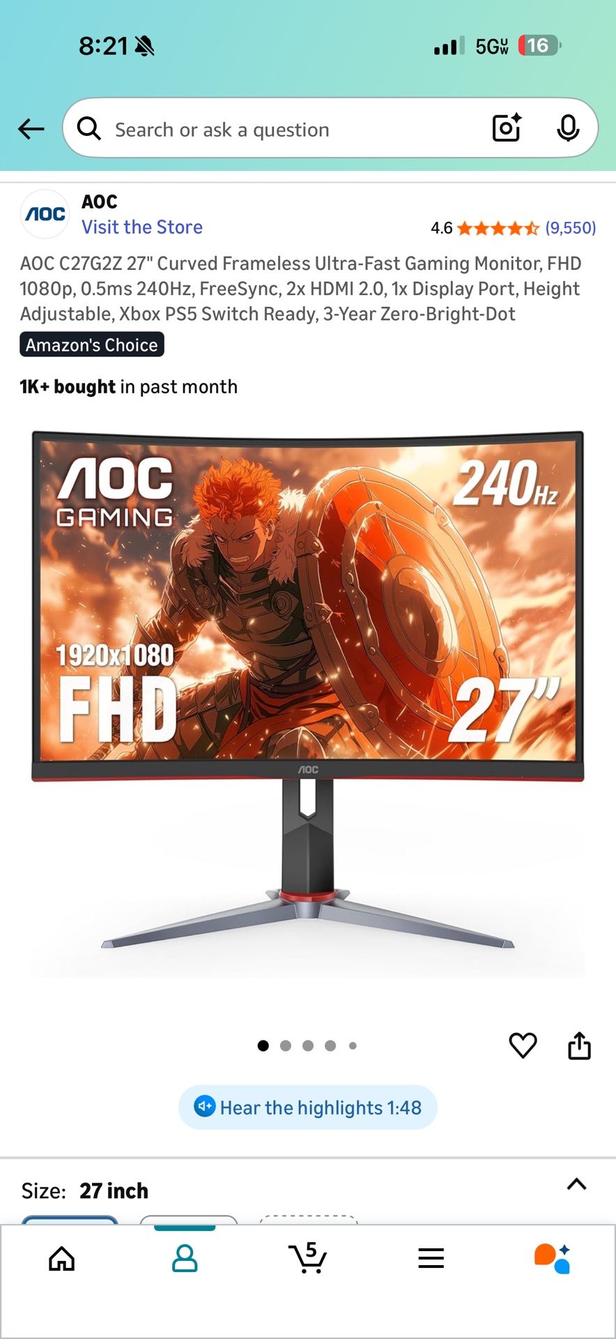 Aoc Gaming Monitor