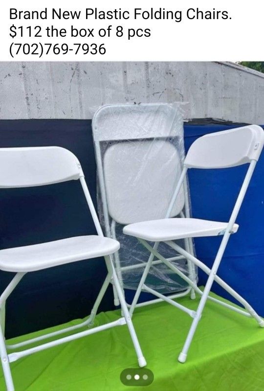 Brand New Plastic Folding Chairs For Sale