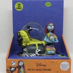 Nightmare Before Christmas Sally w/ Black Cat Snow Globe 