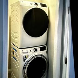 General Electric, Washer And Dryer Stacked Up
