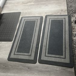Heathered Solid Anti-Fatigue Air-Infused Kitchen Mat