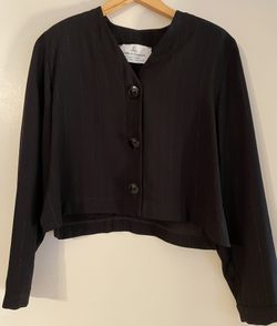 Women's Black Dress Jacket by Suttles & Seawinds Size M