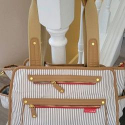 Skip Hop Grand Central French Stripe Diaper Bag BRAND NEW

