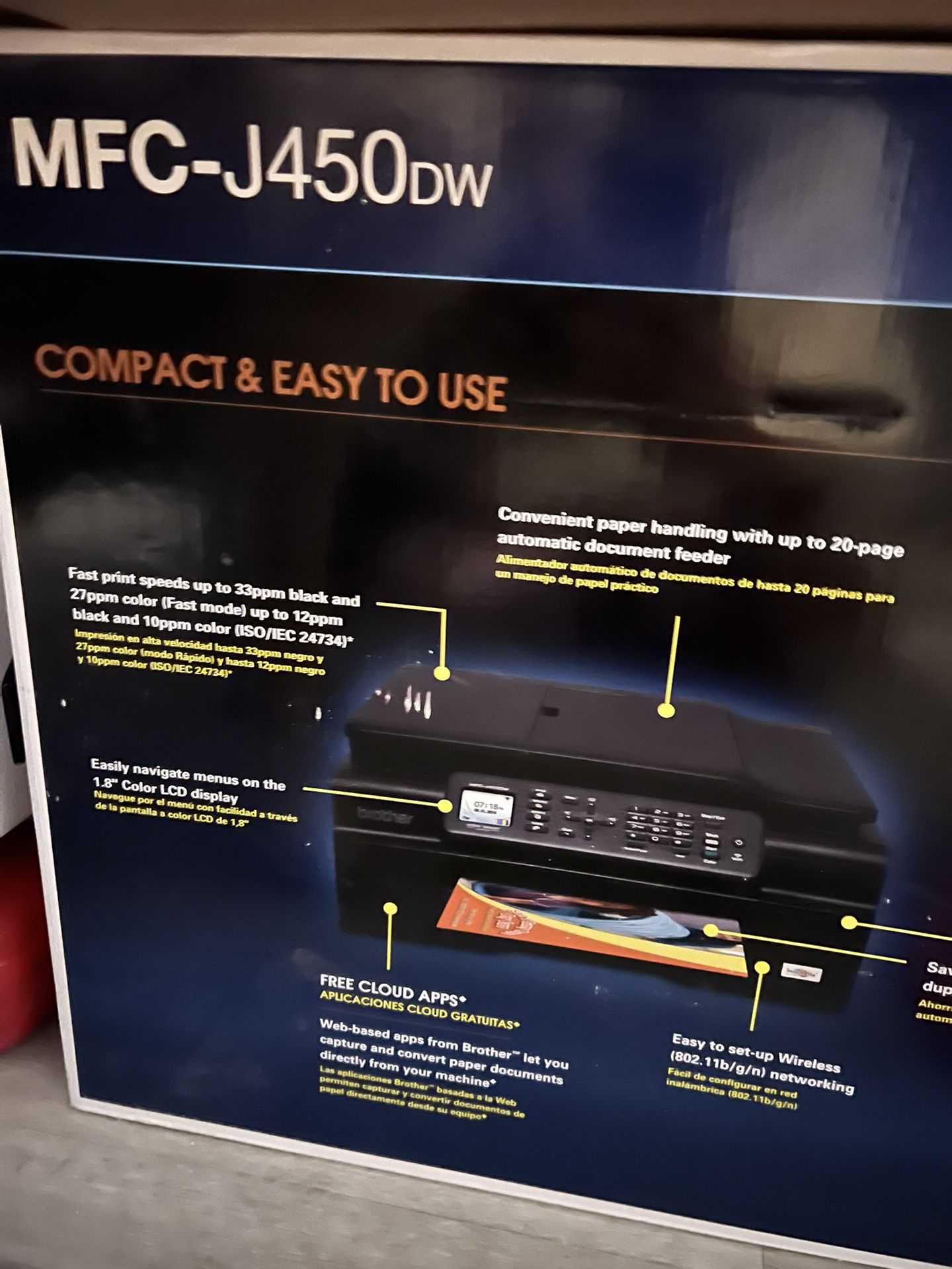 Brother MFC-J450 Wireless Printer