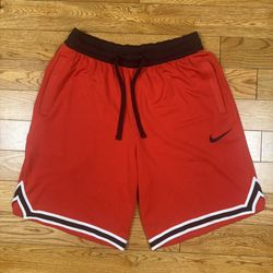 Nike Men’s DNA Dri-Fit Basketball Shorts Red Black Medium Athletic 925819-657 A