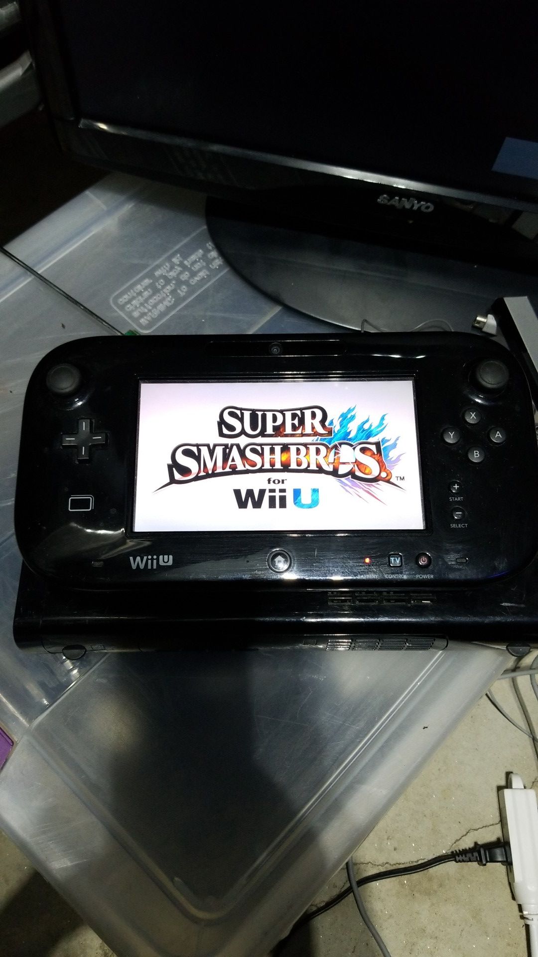 Nintendo Wii U with Super Smash Bros