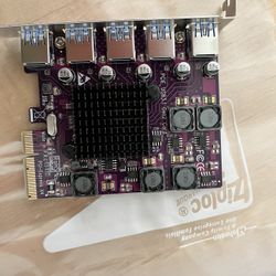 PCIE 5 Port USB Expansion Card