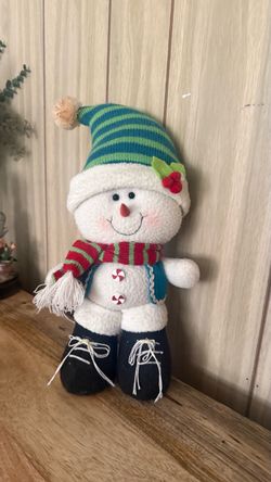 Christmas Snowman Plush Stuffed Decoration