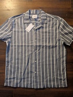 New Short Sleeve Dress Shirt Size Large