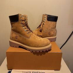 Men’s Luxury LV timberland Collab Boots