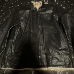 Leather Jacket, Size Medium 