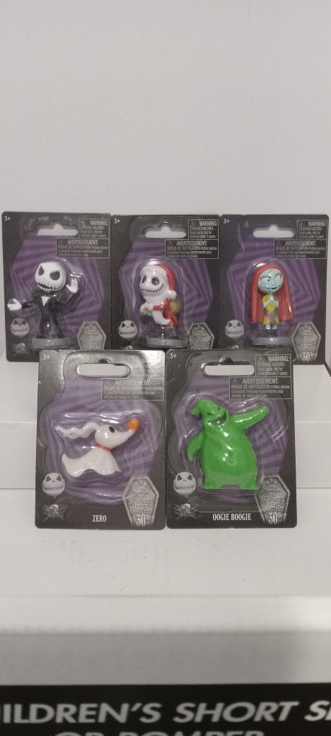 The nightmare before Christmas 30th Anniversary. figurine Set