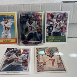 Cj Stroud Rookie Card Topps Chrome Refractor 