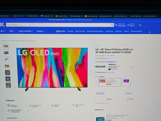 LG OLED 2022 C2 4k 120hz  hdr  42 inches